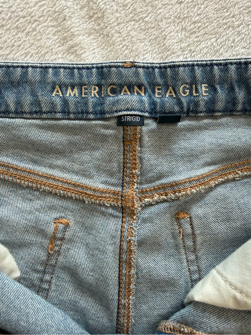 American Eagle Outfitters Curvy 12 Regular Super High Rise Baggy Wide Leg Jeans - Picture 6 of 7